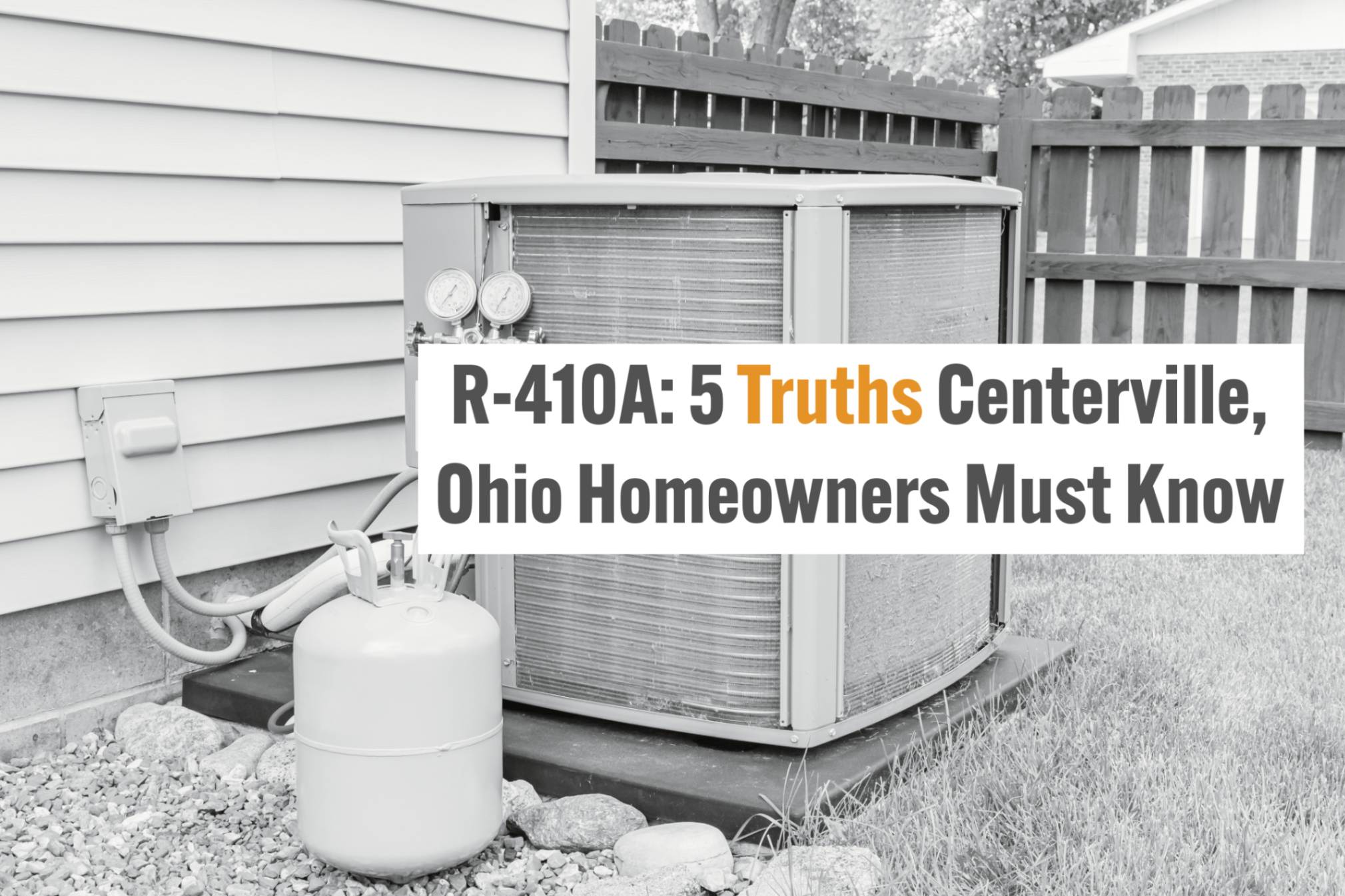 Centerville, Ohio HVAC blog on R-410A refrigerant and its phase-out.